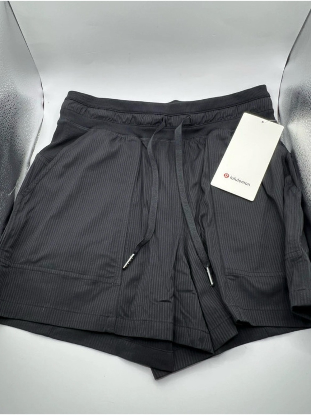lululemon athletica women’s Black Ribbed Performance Shorts